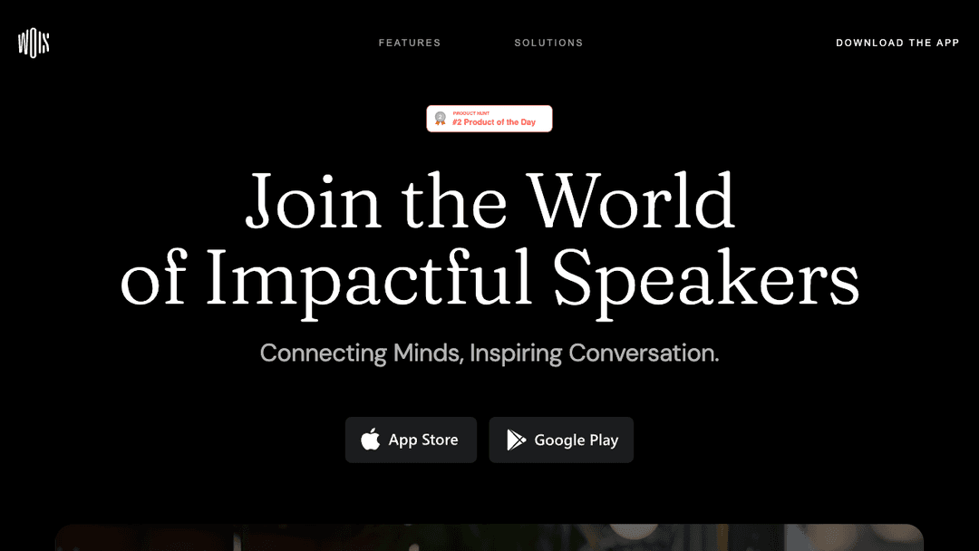 Wois app | World of impactful speakers