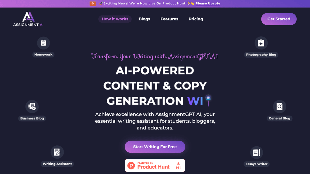 Revolutionary AI writing assistant