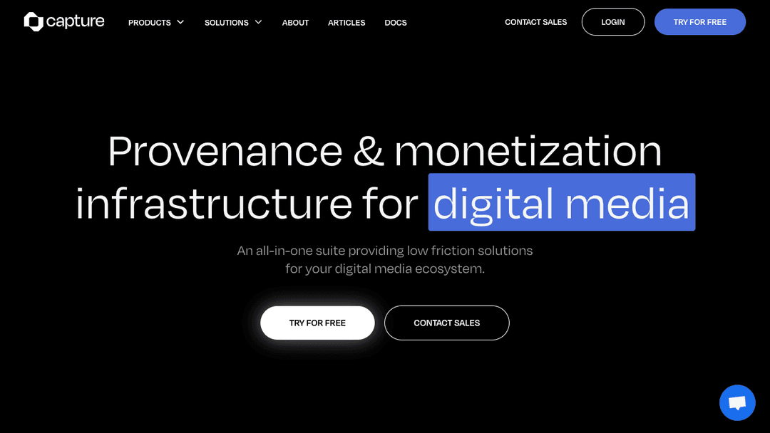 Capture is a provenance infrastructure for digital media