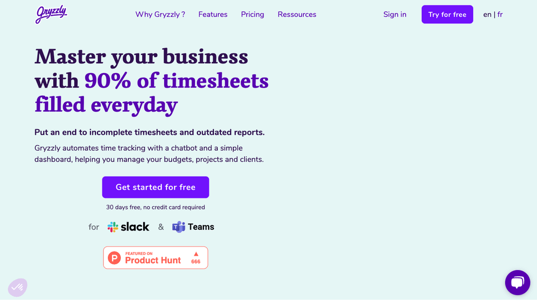 Automate time tracking and project management with Gryzzly