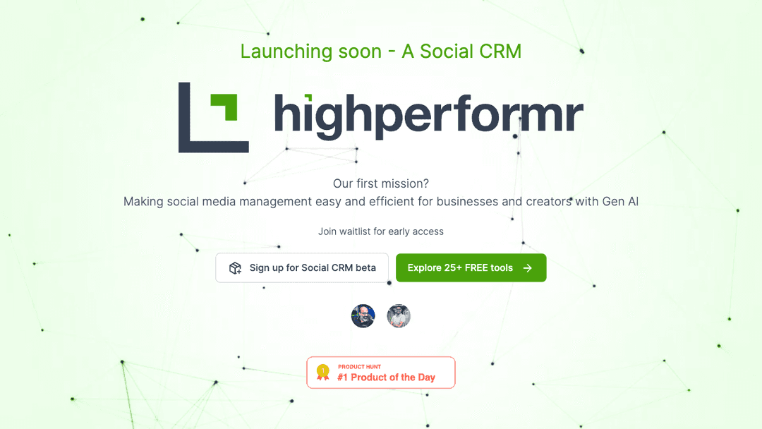 Highperformr: A Social CRM for business growth
