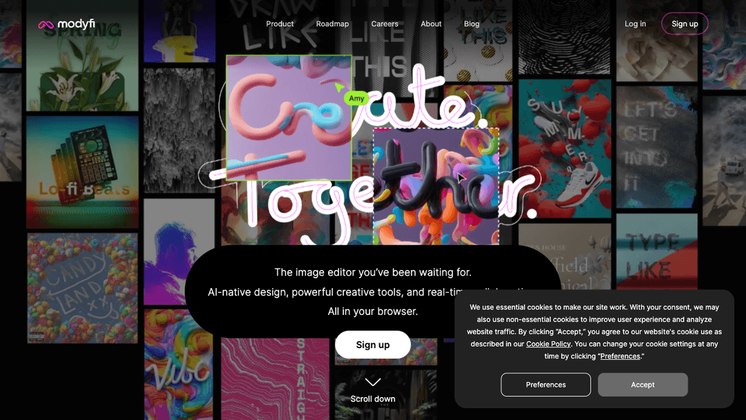 AI-native image editor with real-time collaboration