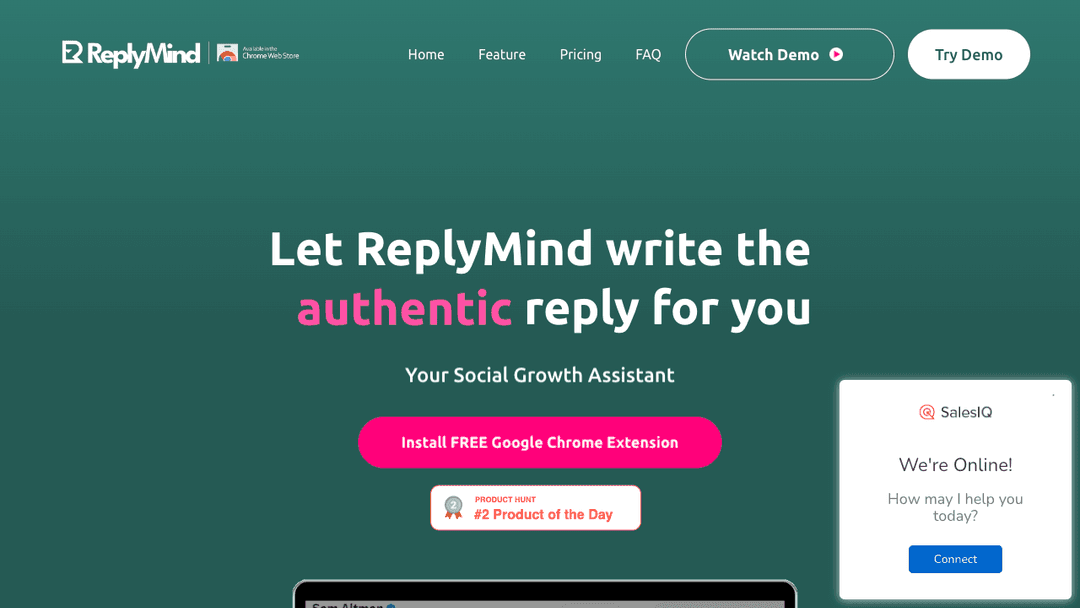 Let ReplyMind generate thoughtful replies for you