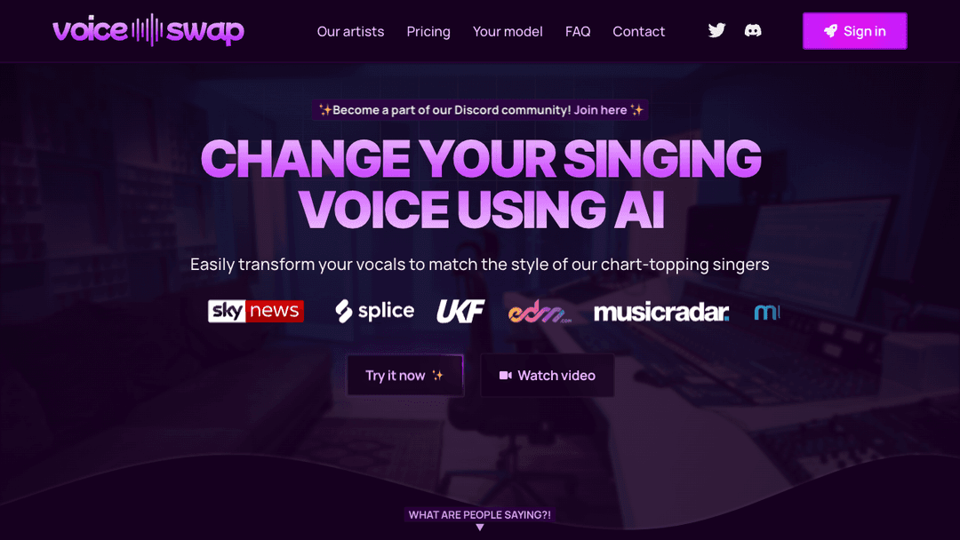 Change your singing voice using AI